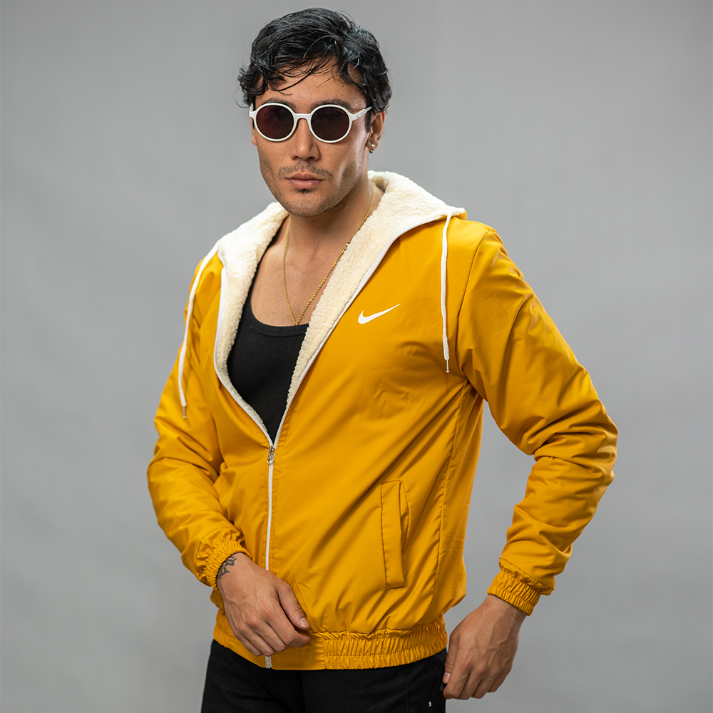 کاپشن مدل Nike زرد