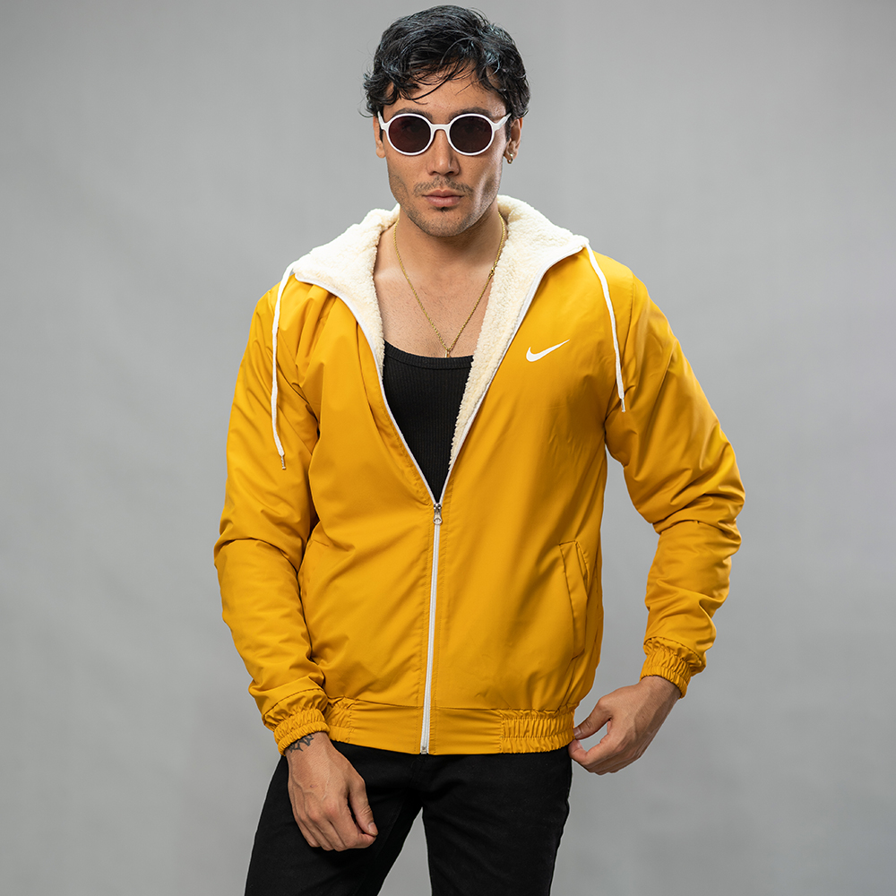 کاپشن مدل Nike زرد