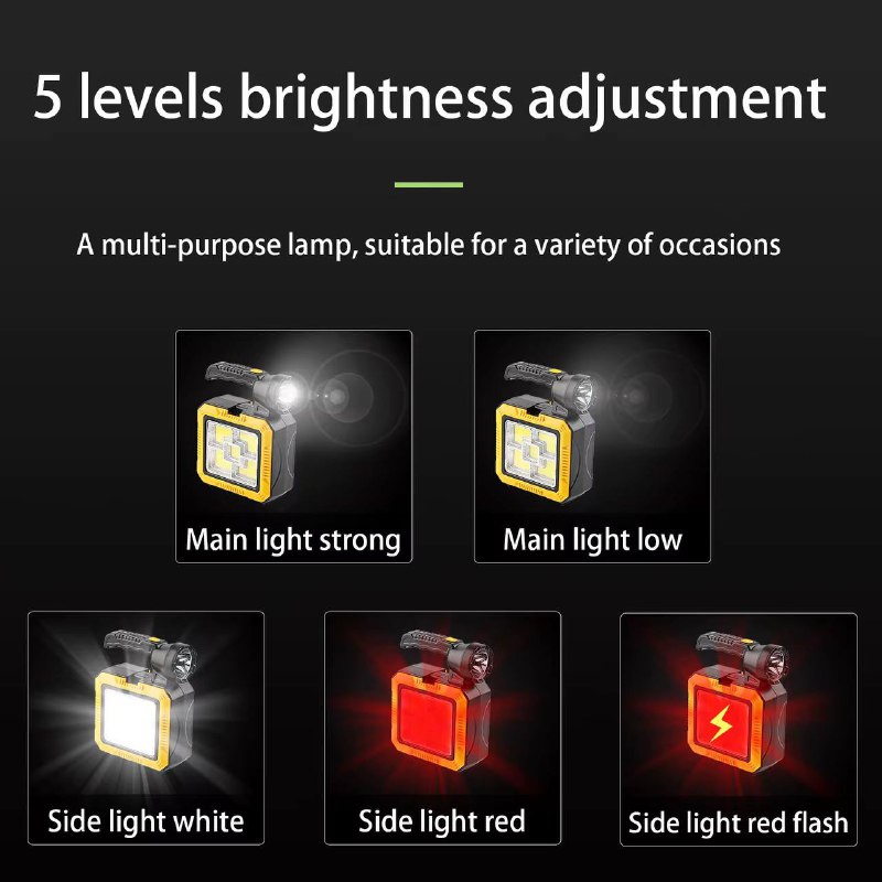 باکس ابزار چراغ قوه دار سولار