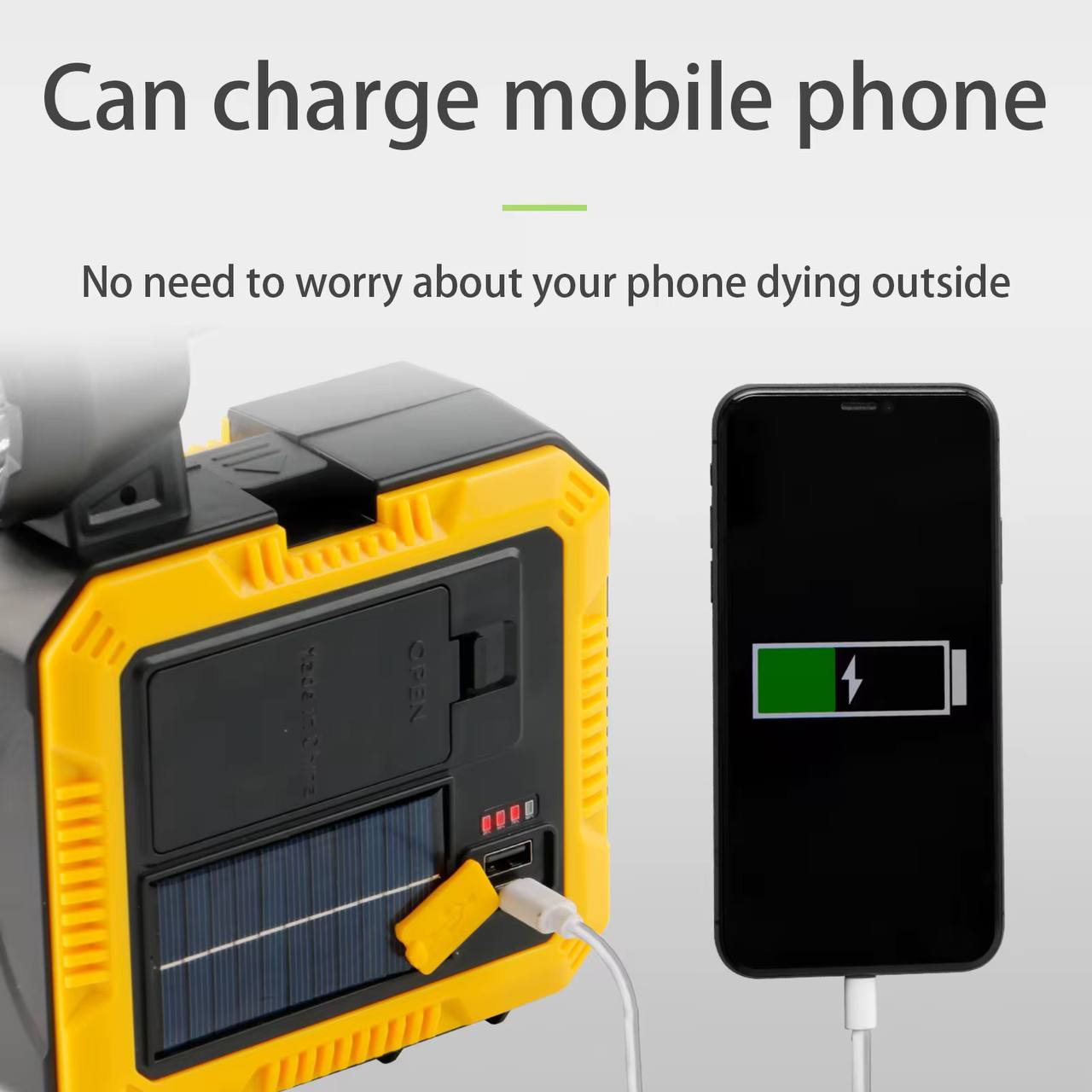 باکس ابزار چراغ قوه دار سولار