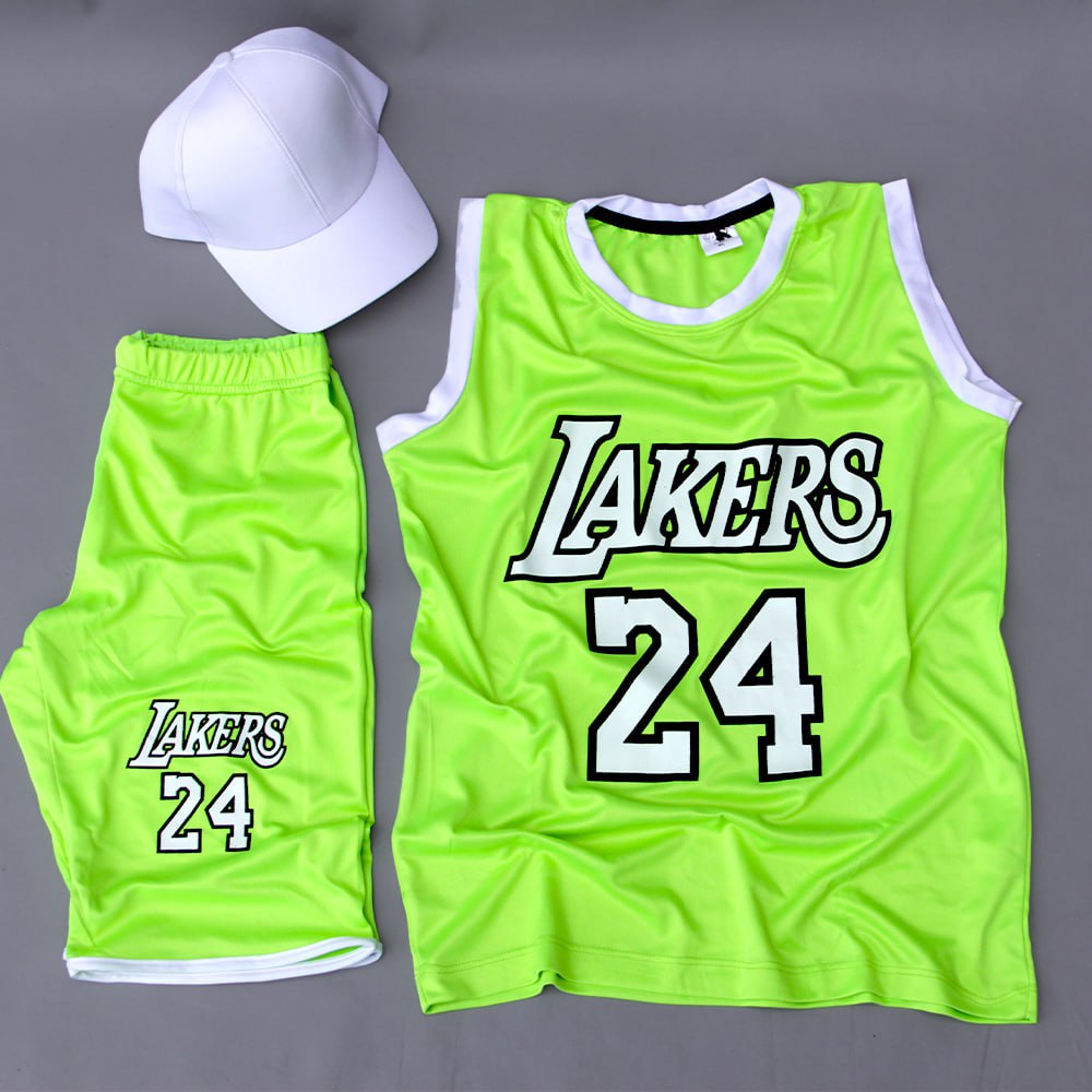 ست رکابی شلوارک LAKERS فسفری